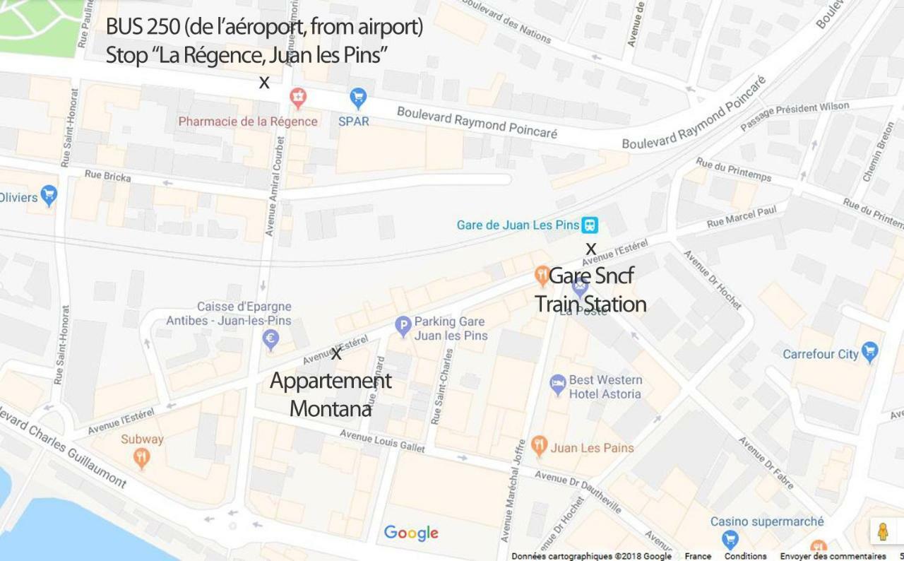 Appartamento Le Montana Juan-les-Pins Esterno foto